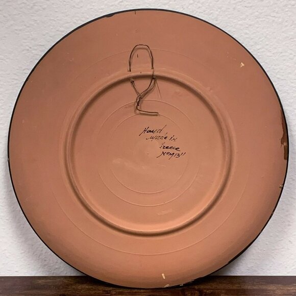 VTG Estate‎ Decorative Clay Egyptian Hand Made in Greece Nom13 Plate! 51 - Picture 3 of 4